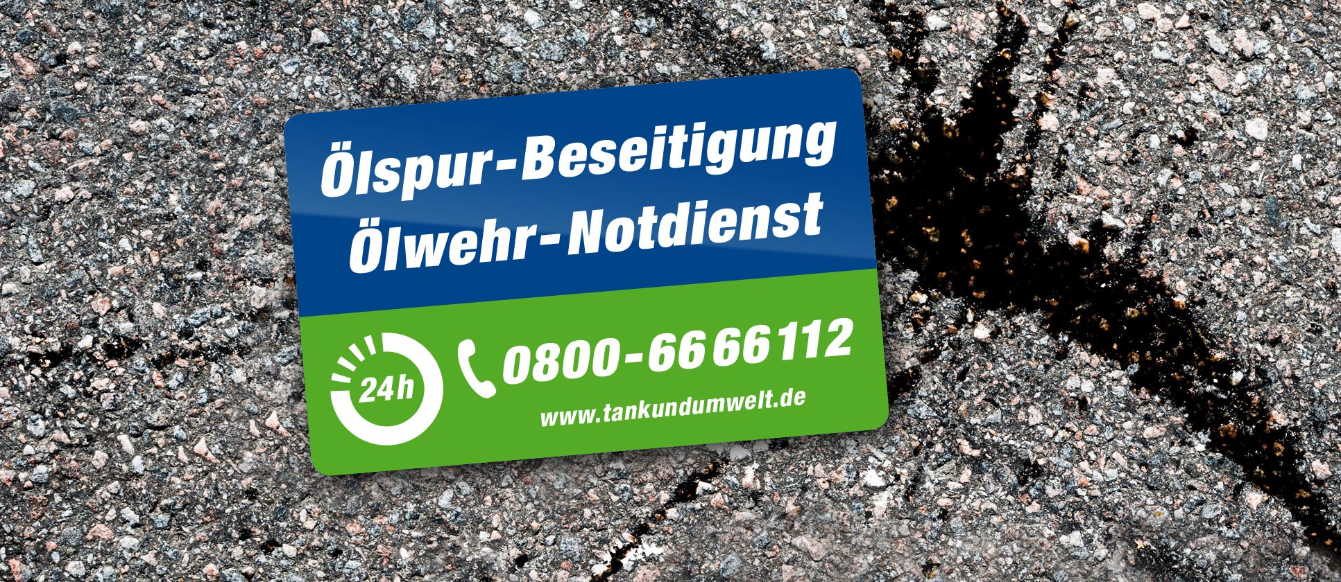 Tankreinigung und Umwelttechnik Heidenreich – Ölspur-Beseitigung